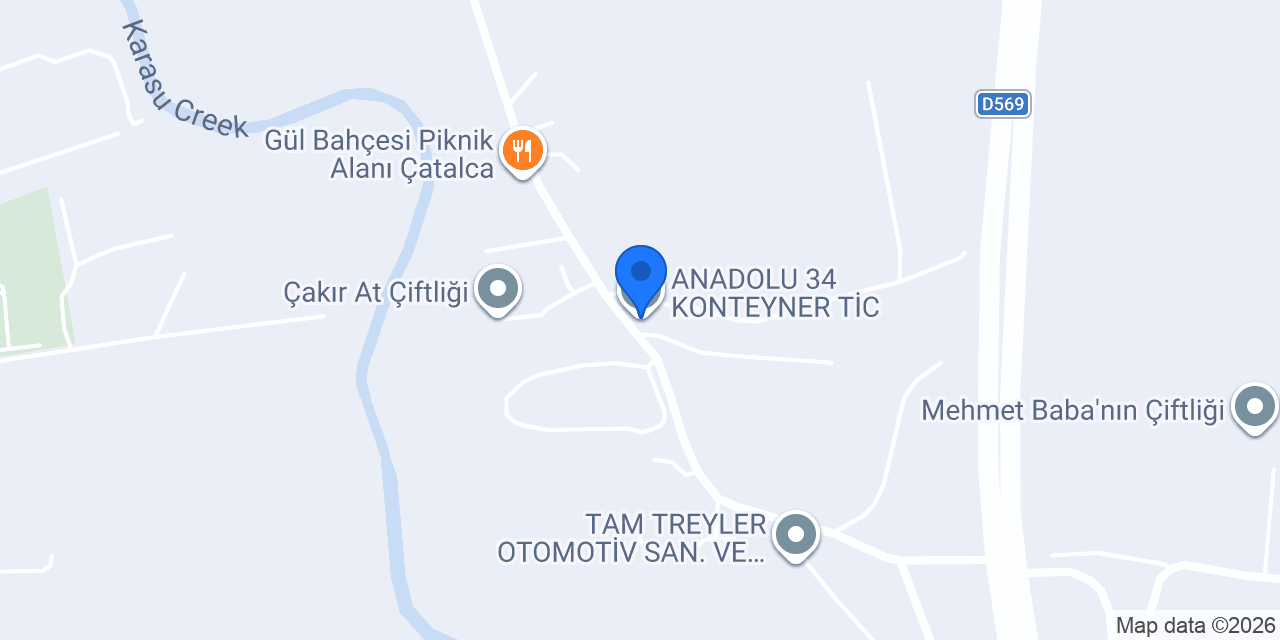 ANADOLU 34 KONTEYNER TİC. LTD konumu