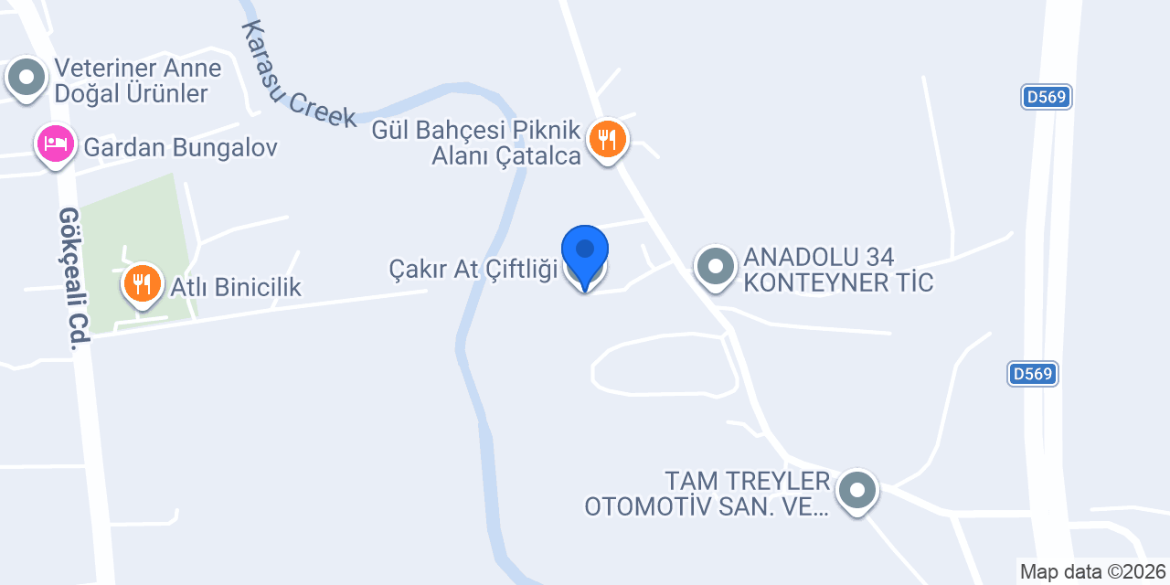 Çakır At Çiftliği konumu