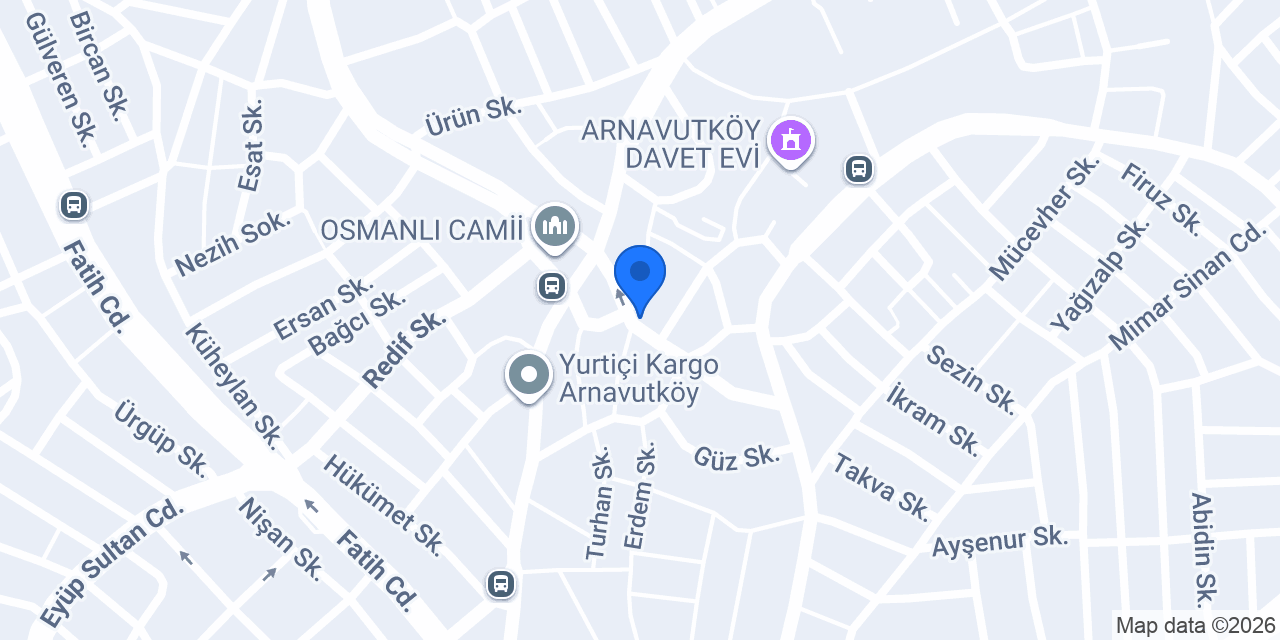 Pizzabulls Arnavutköy konumu
