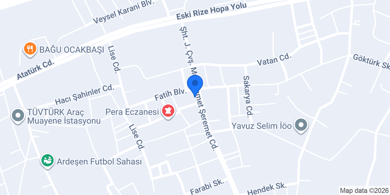 Çiğköftem Ardeşen konumu