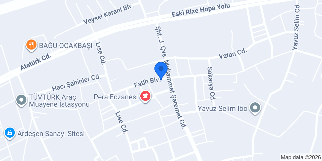 Gece kütüphanem konumu
