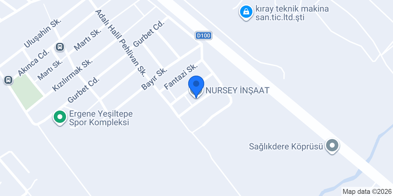 NURSEY İNŞAAT konumu