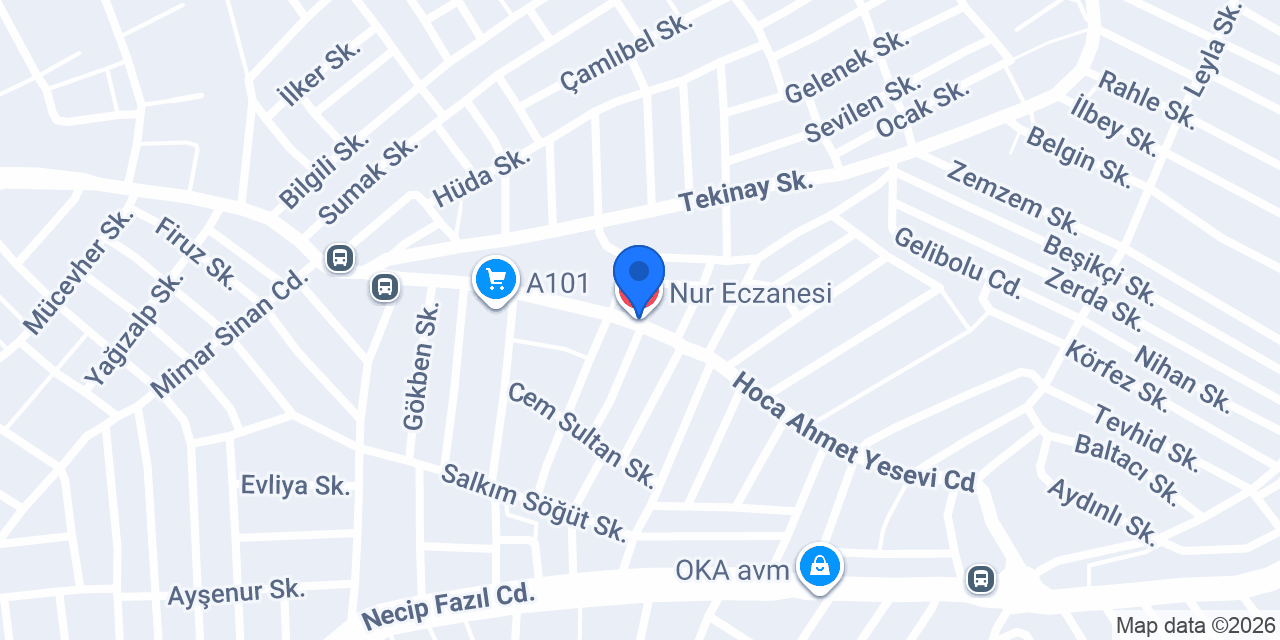 Nur Eczanesi konumu