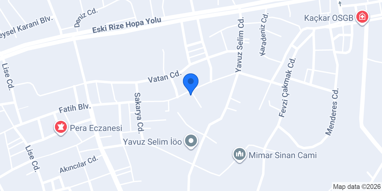 Ardeşen Vergi Dairesi konumu