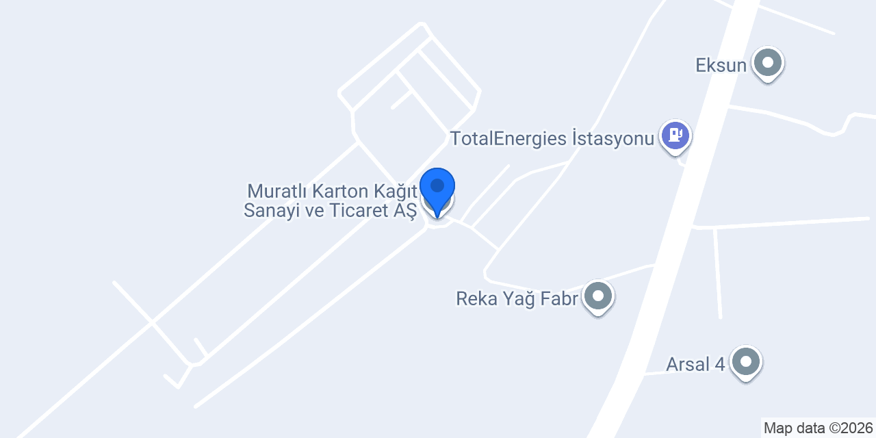 Muratlı Karton Kağıt Sanayi ve Ticaret AŞ konumu