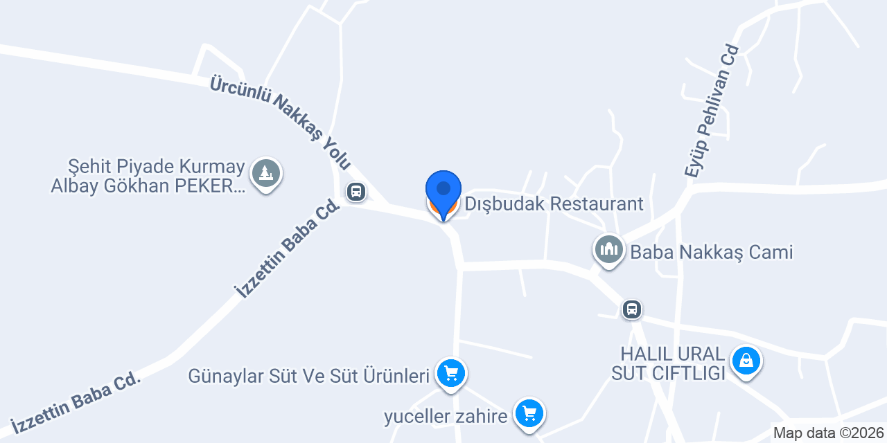 Dışbudak Restaurant konumu