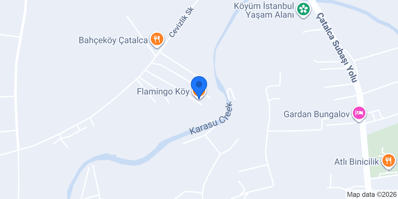 Flamingo Köy konumu
