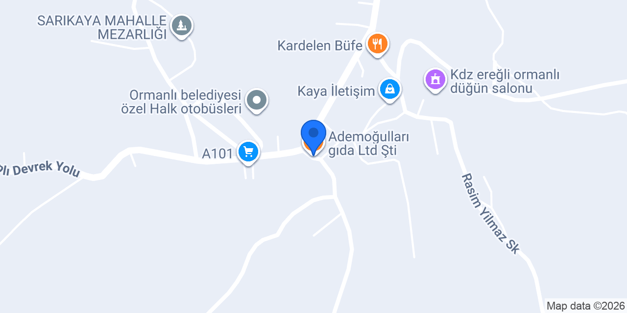 Ademoğulları gıda Ltd Şti konumu