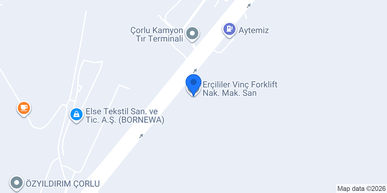 Erçililer Vinç Forklift Nak. Mak. San. konumu