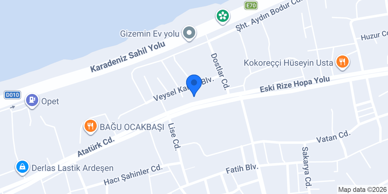 BEKİROĞLU VETERİNER KLİNİĞİ konumu