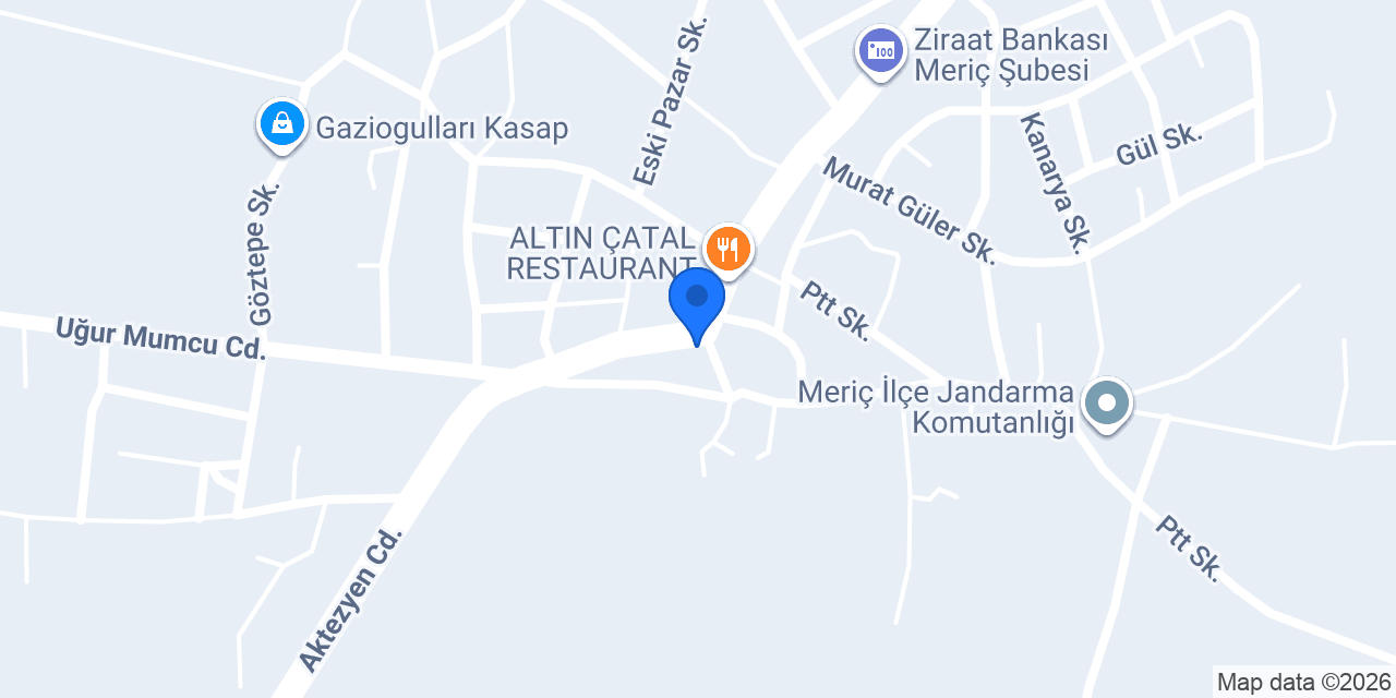 ECZANE YENI MERIC konumu