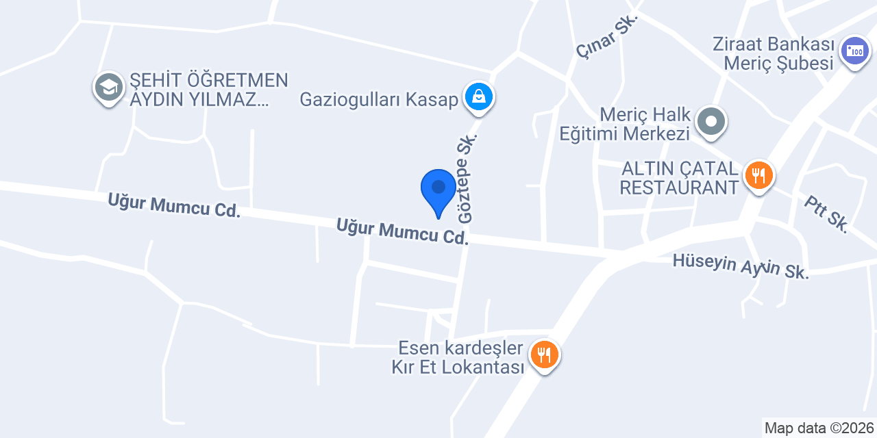 Meriç Aile Sağlık Merkezi konumu