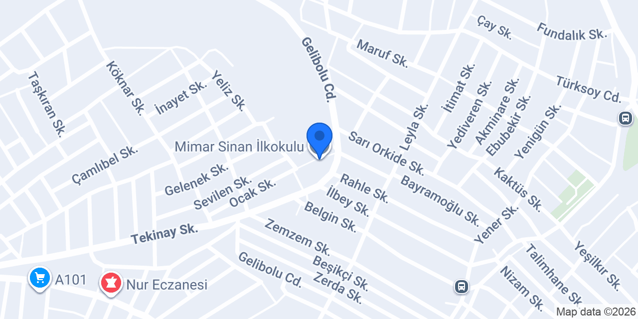 Mimar Sinan İlkokulu konumu