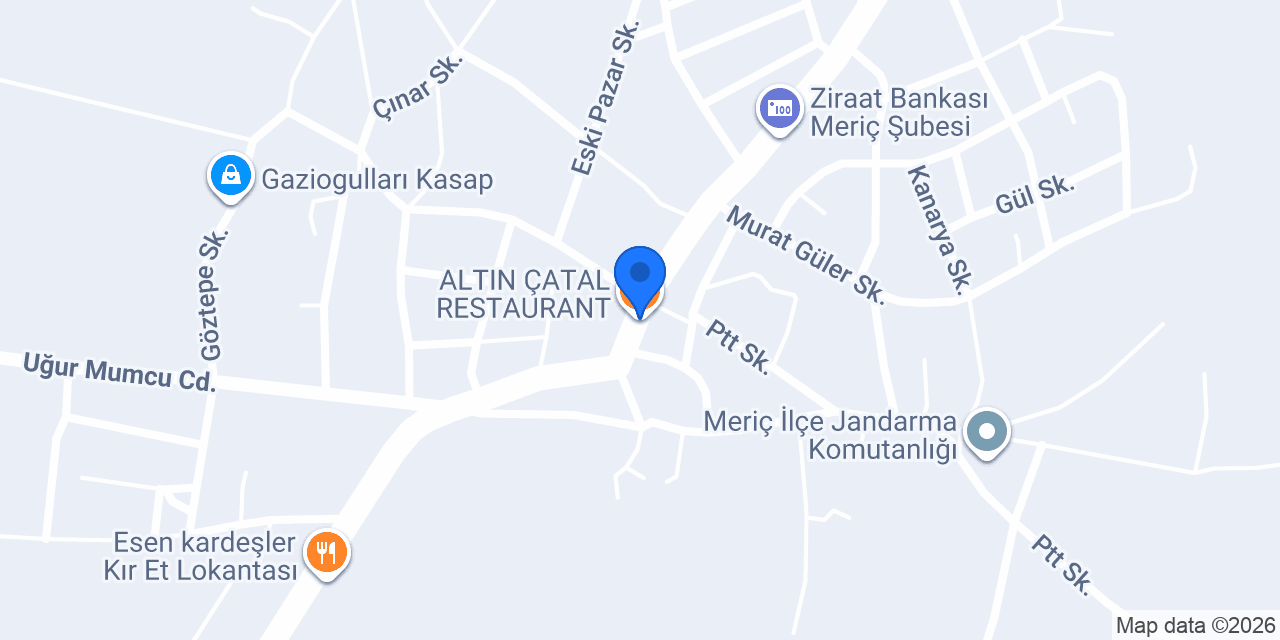 ALTIN ÇATAL RESTAURANT konumu