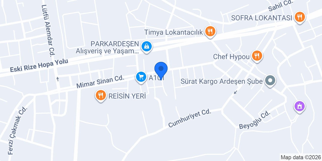 Işık Mobilya konumu