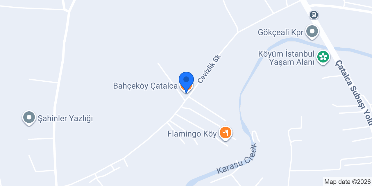 Bahçeköy Çatalca konumu