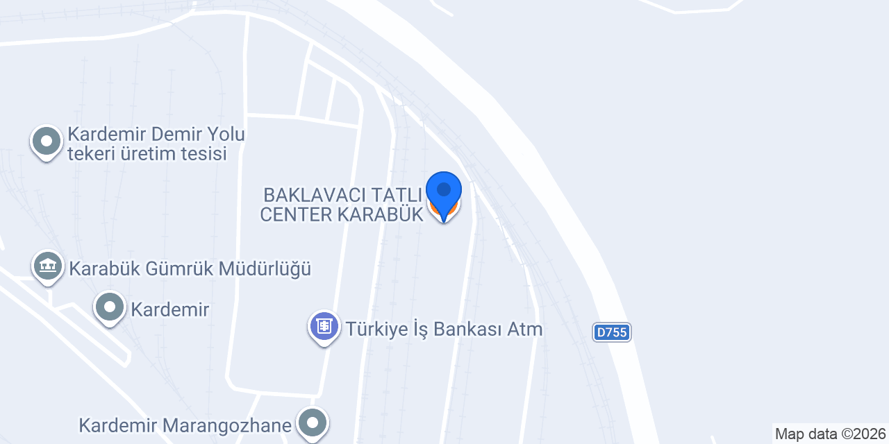 BAKLAVACI TATLI CENTER KARABÜK konumu