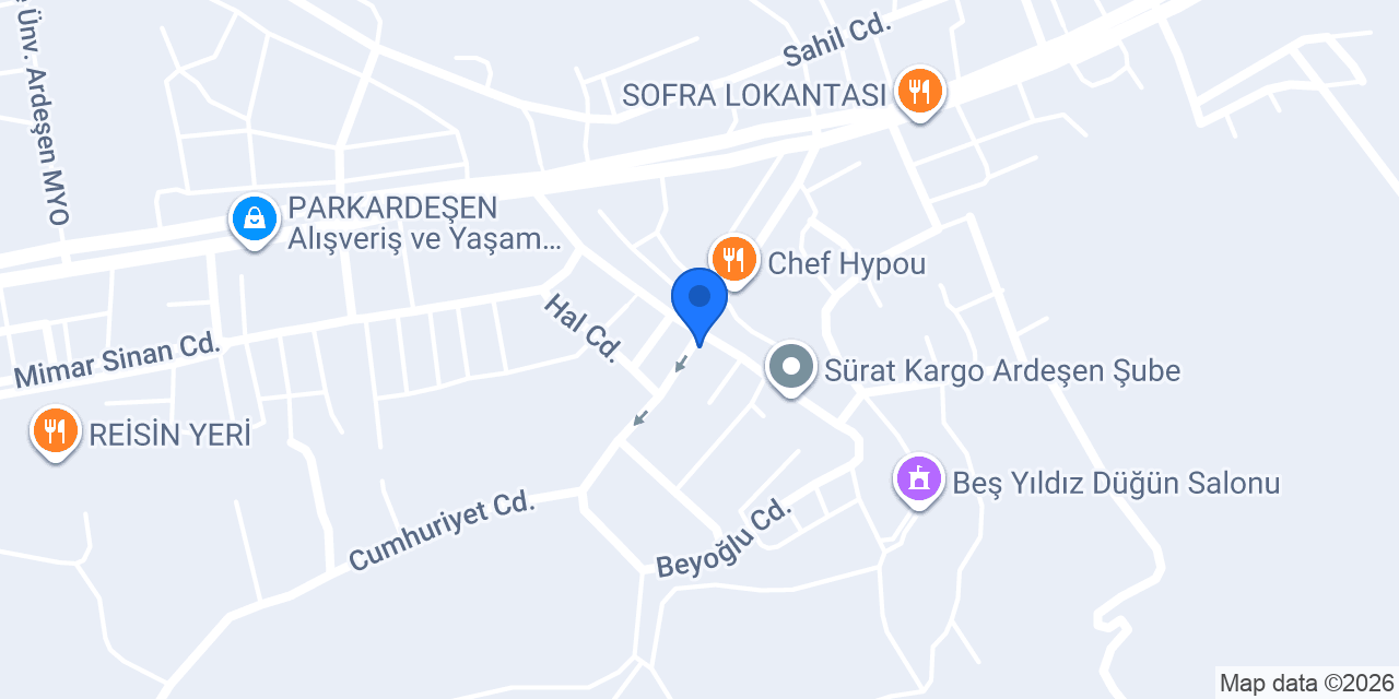 Areksan Unlu Mamüller konumu