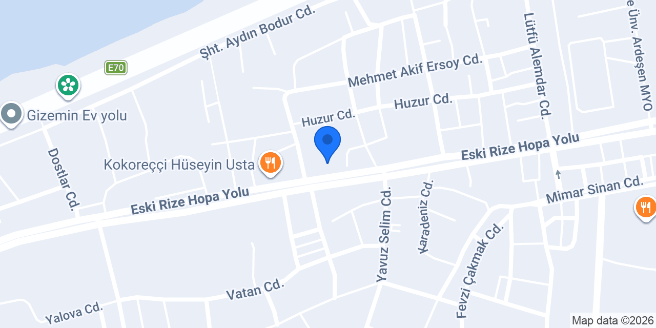 Butikcim Ali Pastanesi konumu