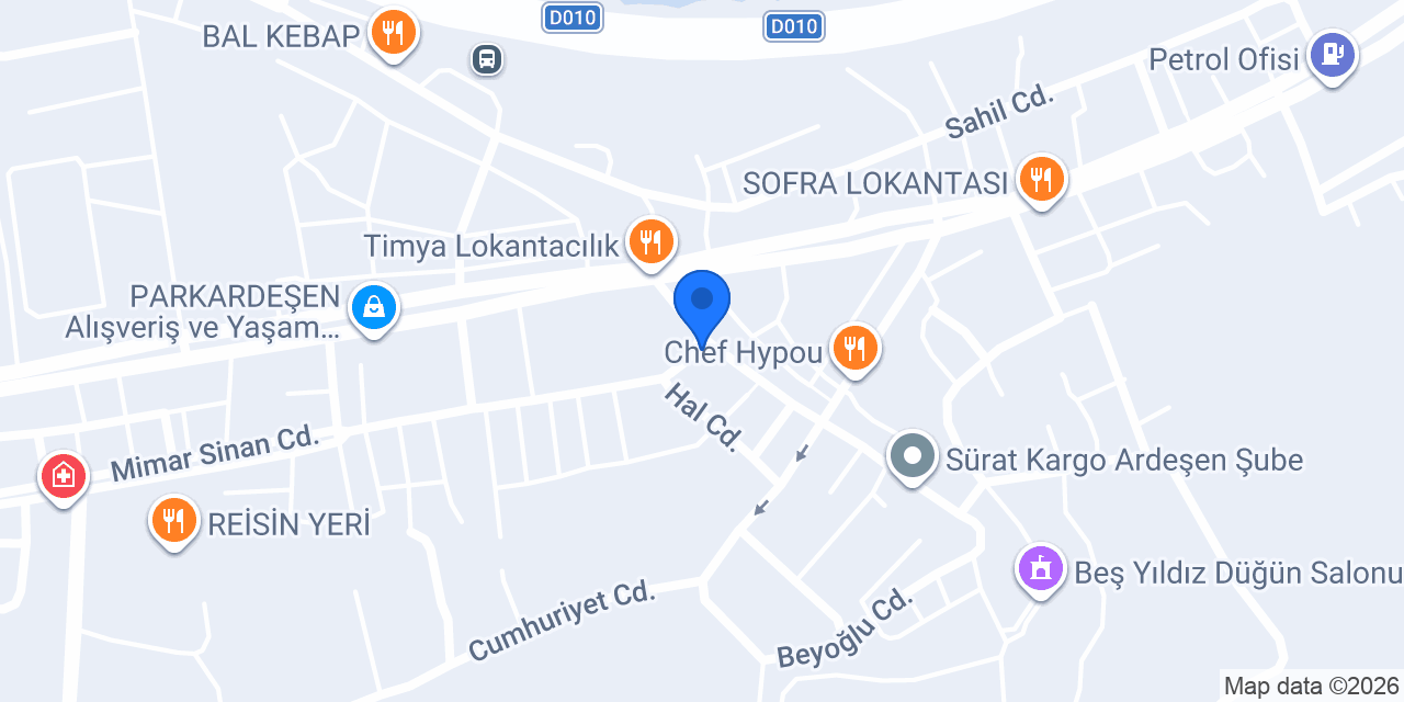 Gizem Halı Mobilya konumu