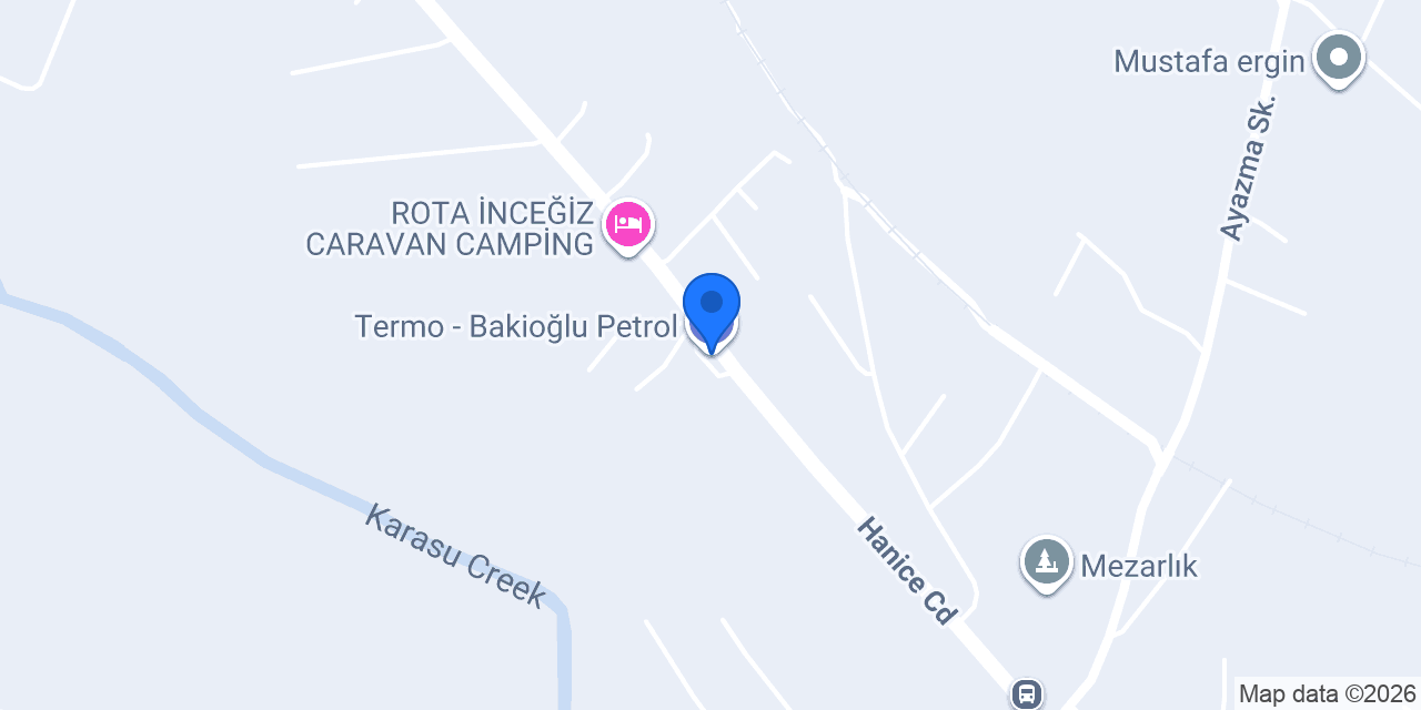 Termo - Bakioğlu Petrol konumu