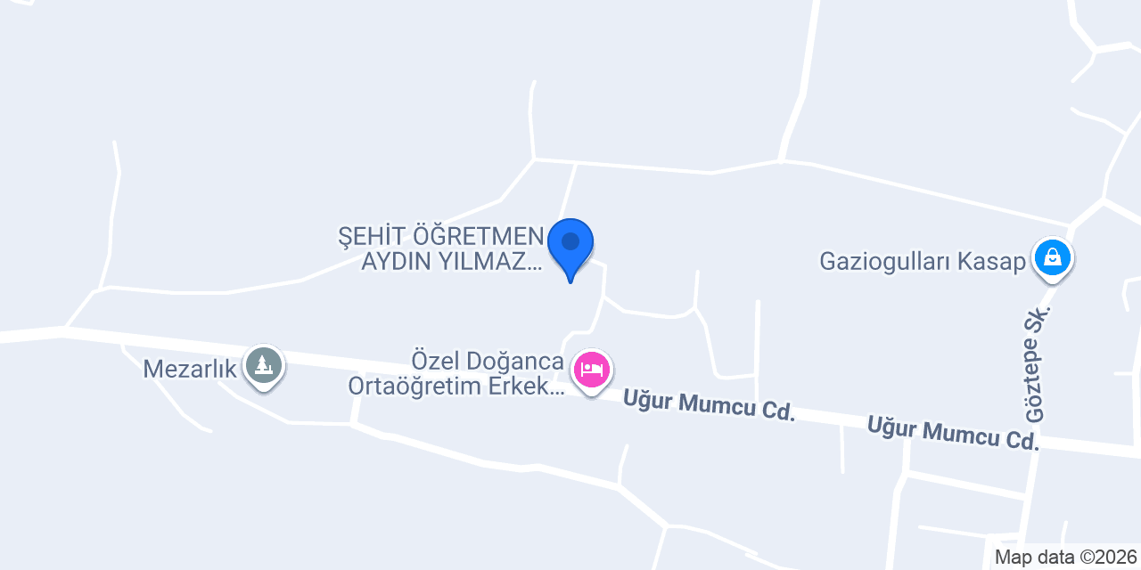 ŞEHİT ÖĞRETMEN AYDIN YILMAZ ORTAOKULU konumu