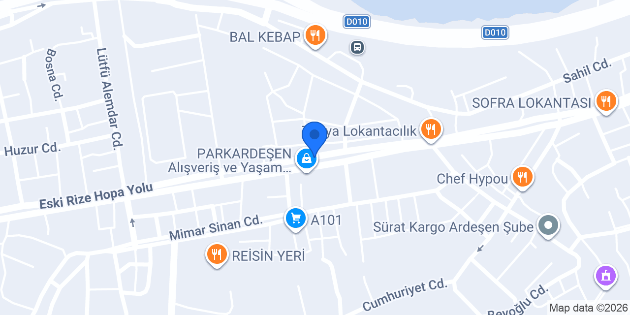 ARDEŞEN ÇİÇEK TAKSİ konumu