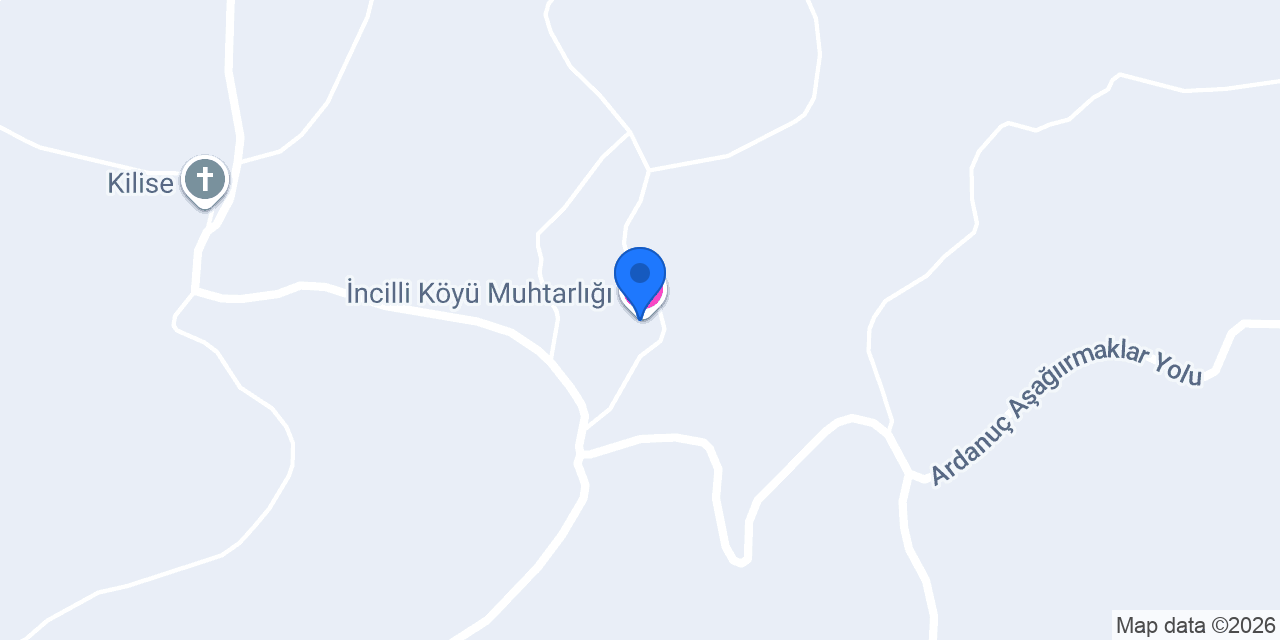 İncilli Köyü Muhtarlığı konumu