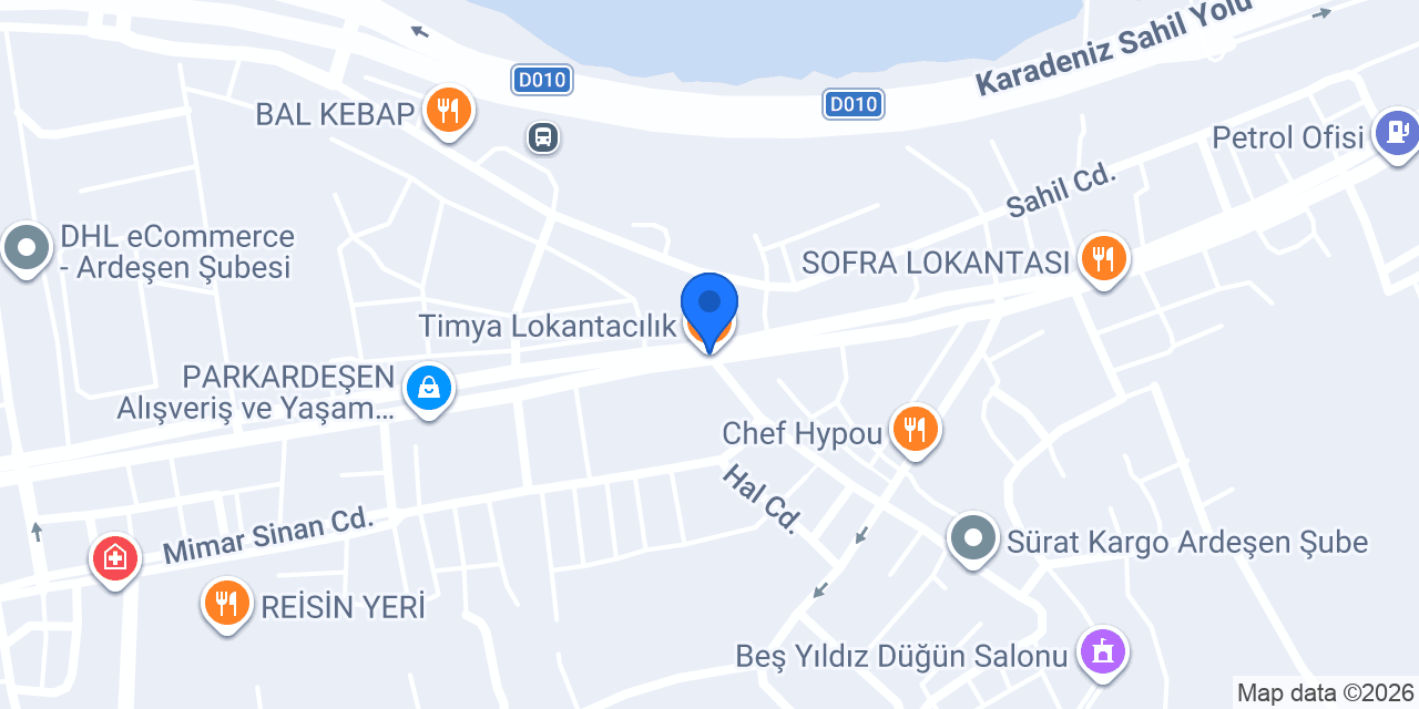 Timya Lokantacılık konumu