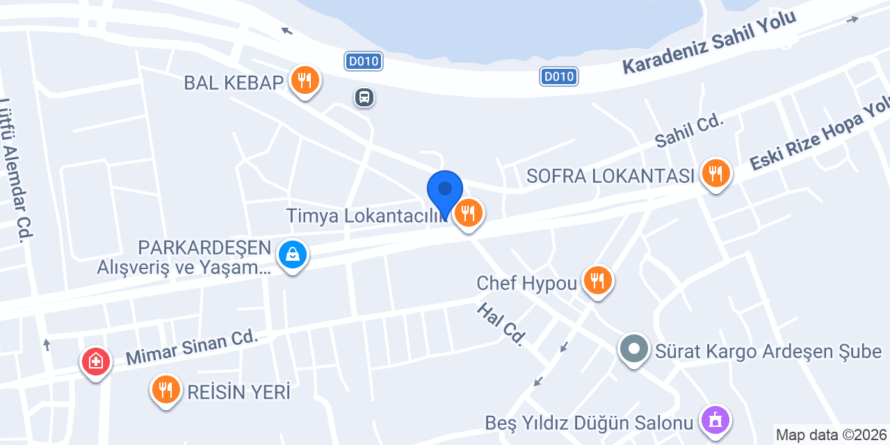 Denizbank-ardeşen Şubesi konumu