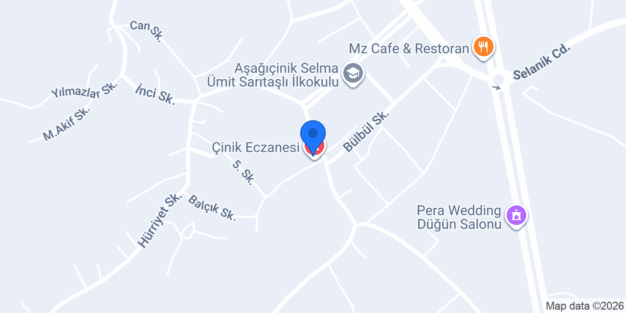 Çinik Eczanesi konumu