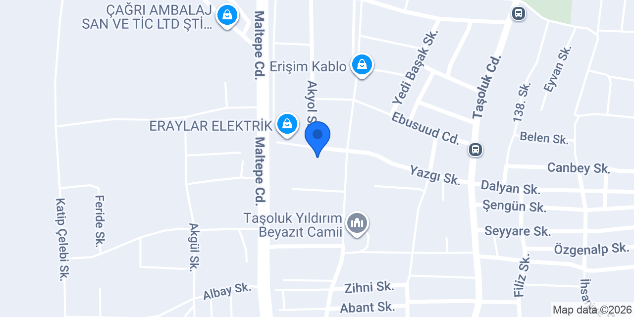 Taç Kauçuk konumu