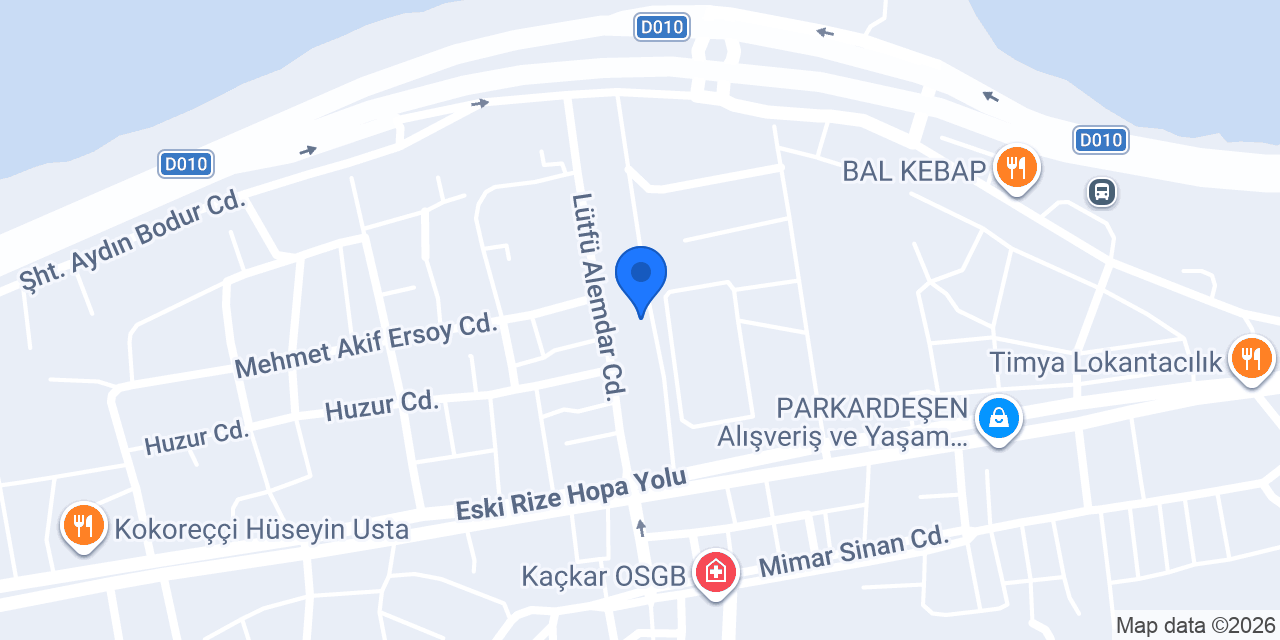 DHL eCommerce - Ardeşen Şubesi konumu