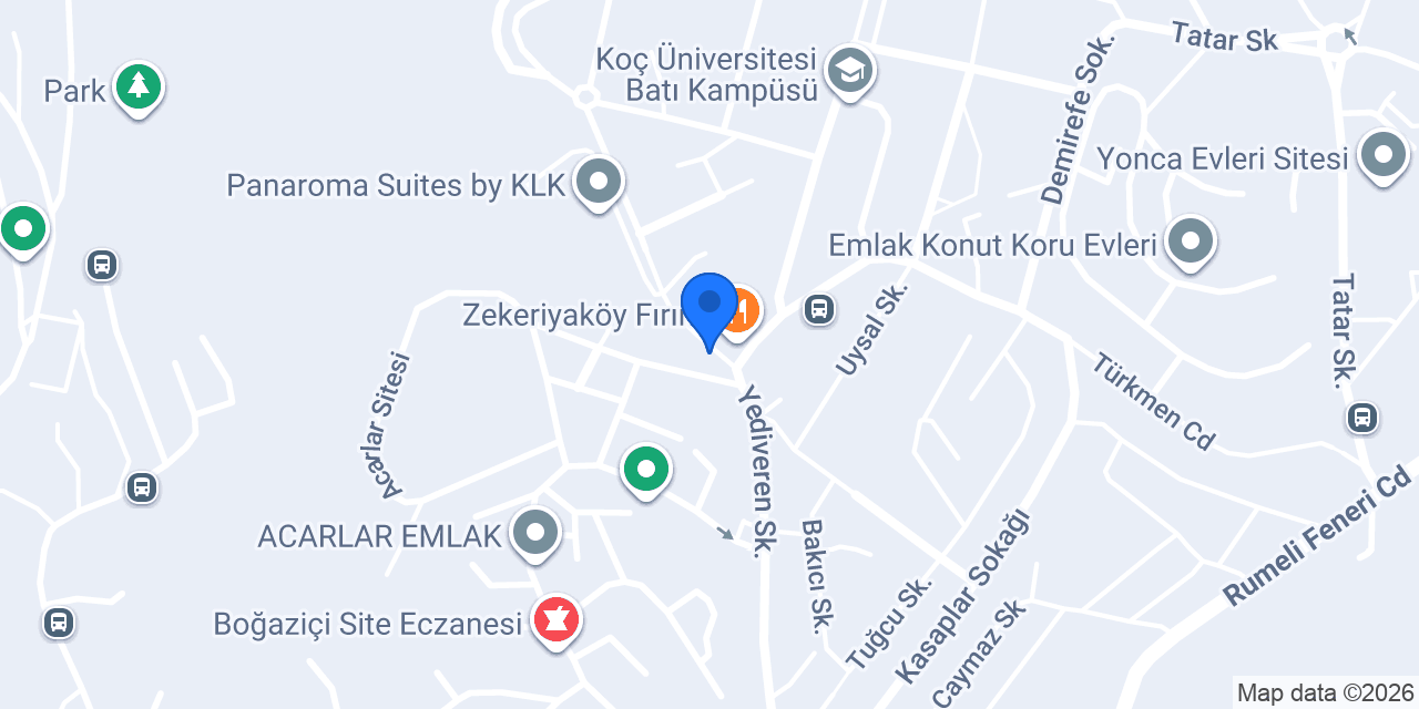 Sarıyer Taksi Siteler konumu