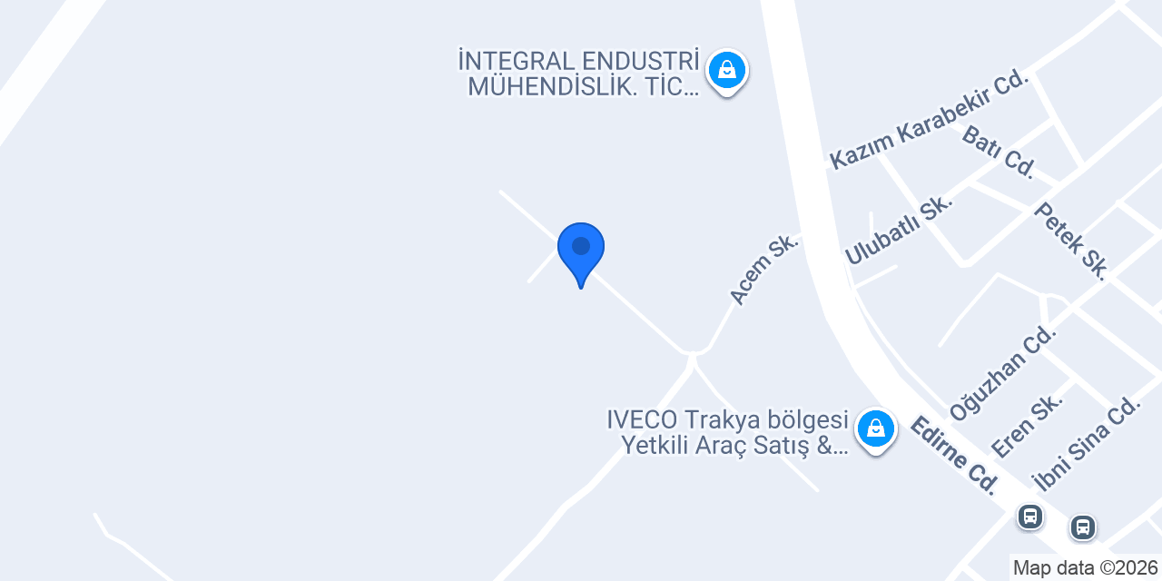 Sütaş Çorlu Bölge Satış Müdürlüğü konumu