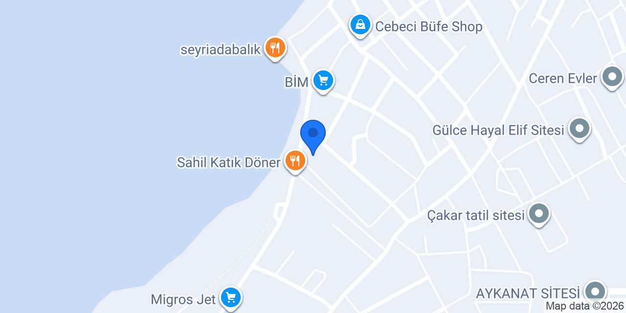 Ergül Apart Otel konumu