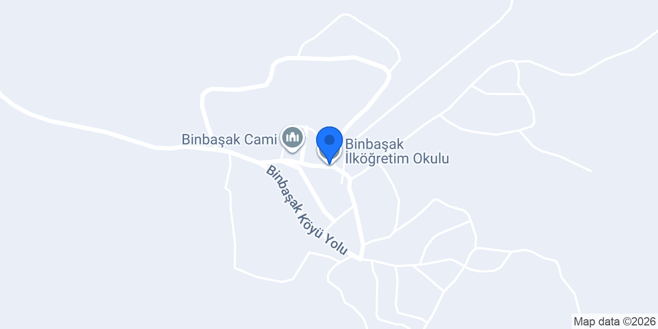 Binbaşak İlköğretim Okulu konumu