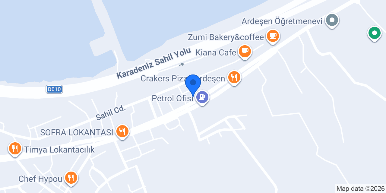 Nesh Waffle Burger Coffee Ardeşen konumu