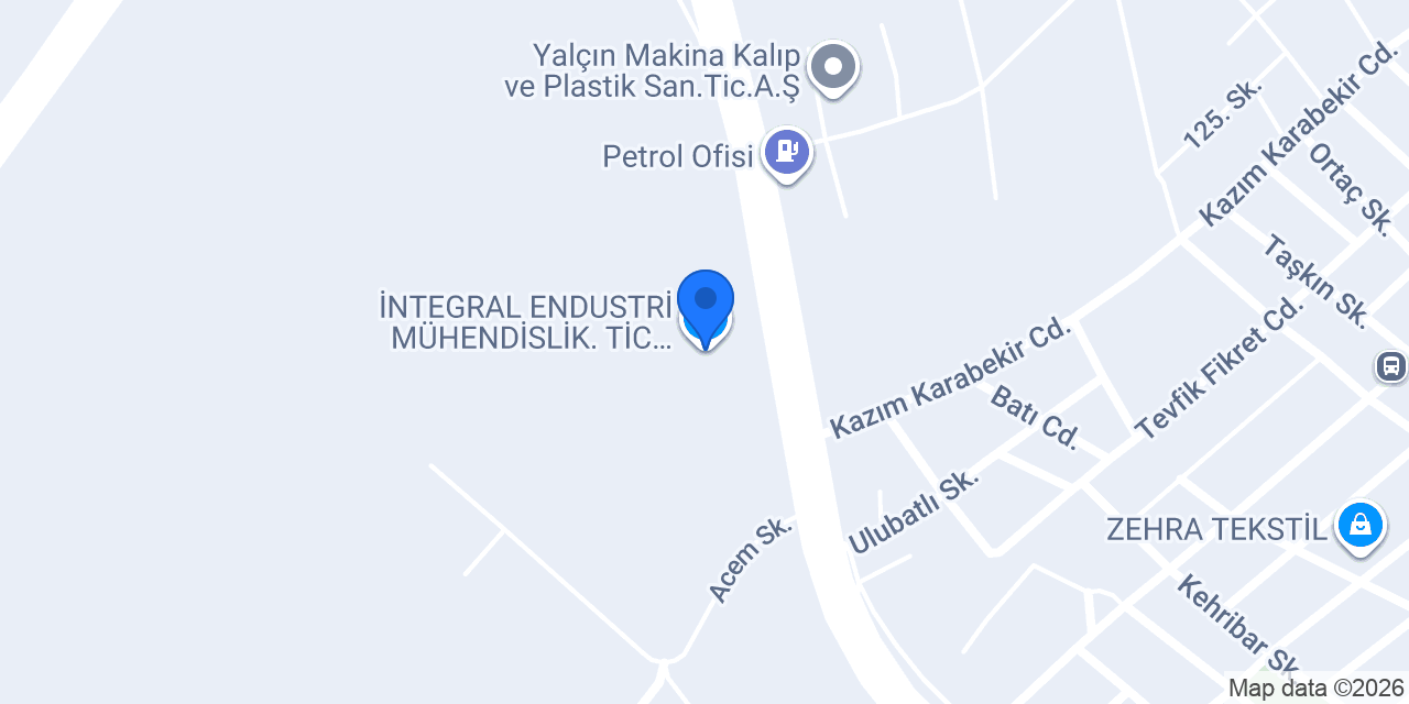 İNTEGRAL ENDUSTRİ MÜHENDİSLİK.TİC.LTD.ŞTİ konumu