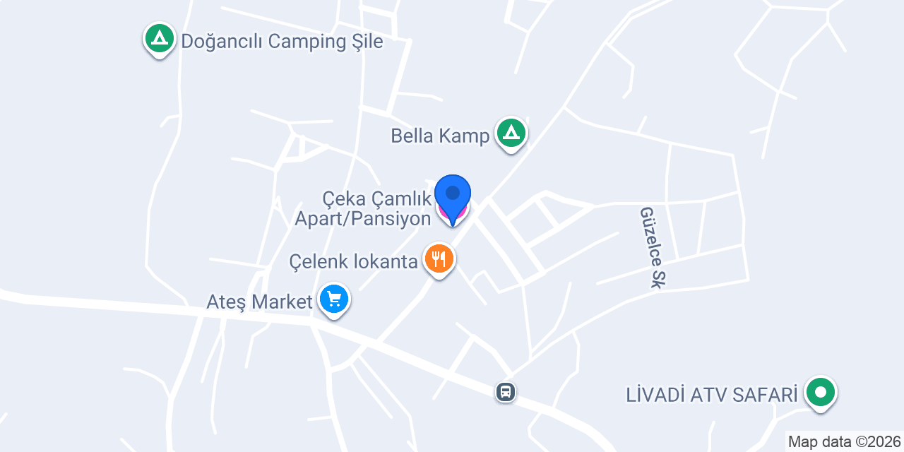 Çeka Çamlık Apart/Pansiyon konumu