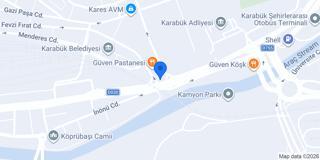 Karabük Özel ADA SRC Kursu konumu