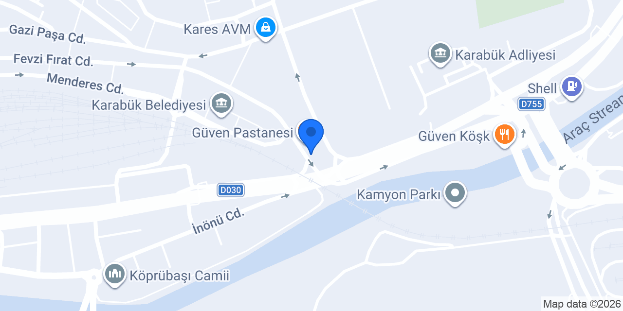 İnci Perde - Karabük Perde Mağazası konumu