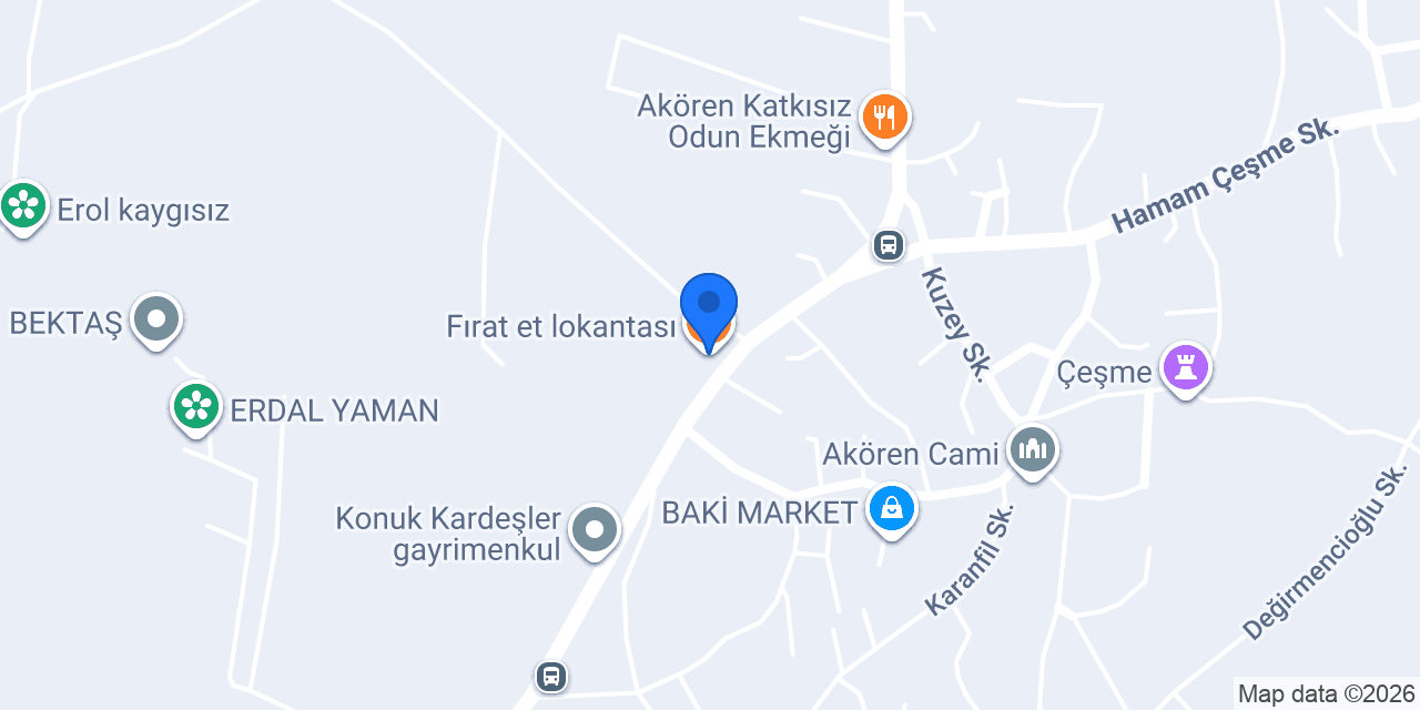 Fırat et lokantası konumu