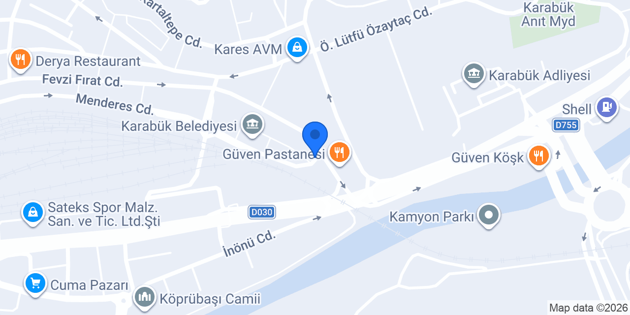 DenizBank Karabük Şubesi konumu