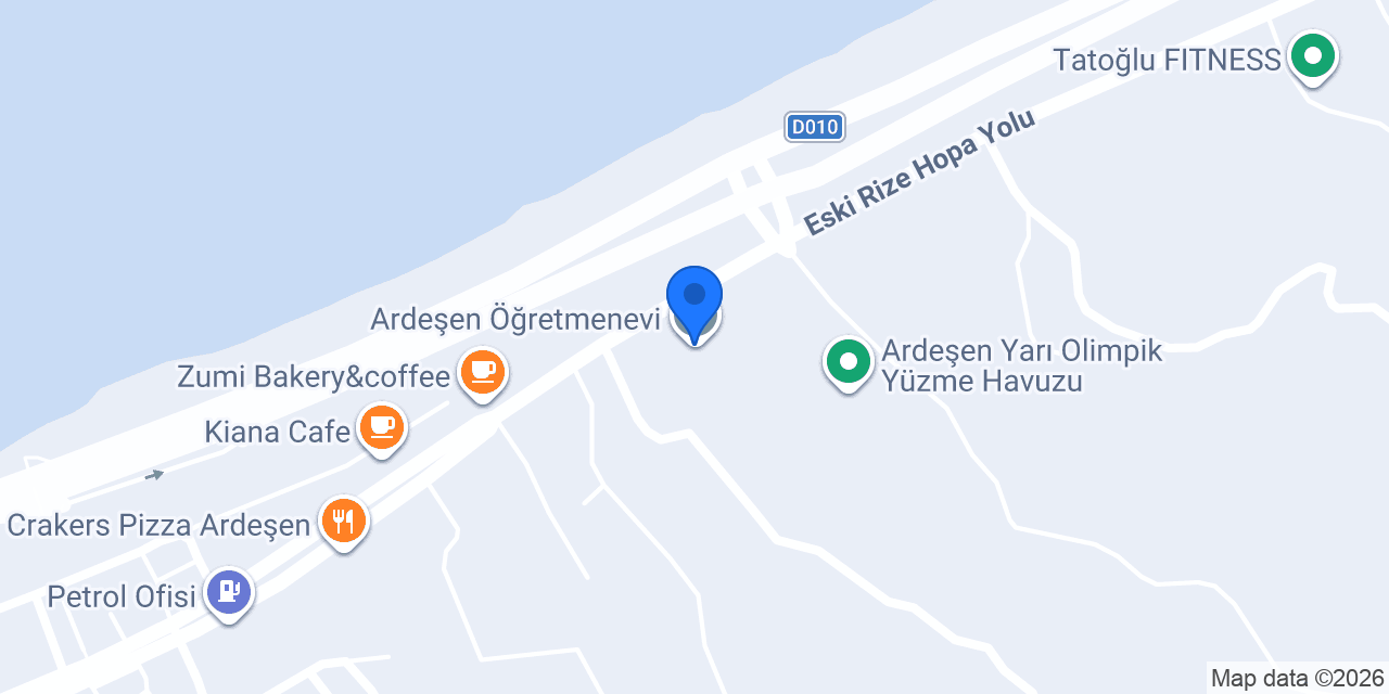 Ardeşen Öğretmenevi konumu
