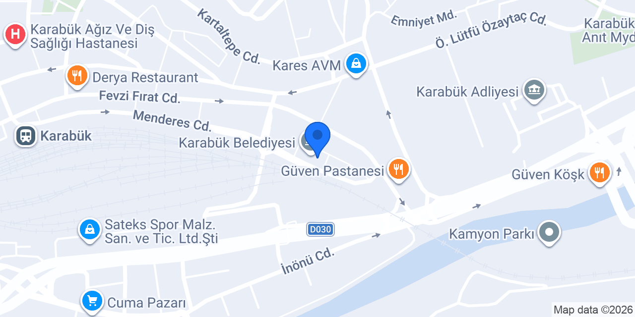 Emlak Katılım Karabük Şubesi konumu