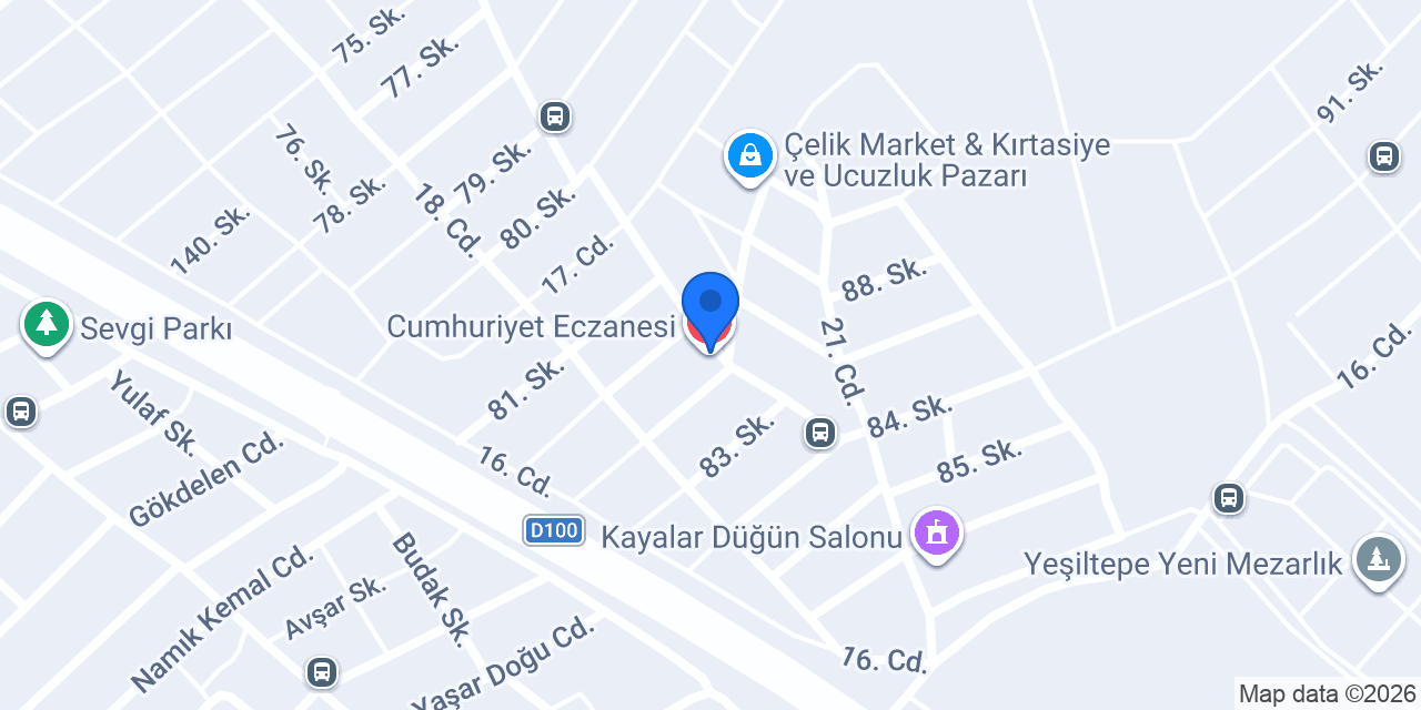 Cumhuriyet Eczanesi konumu