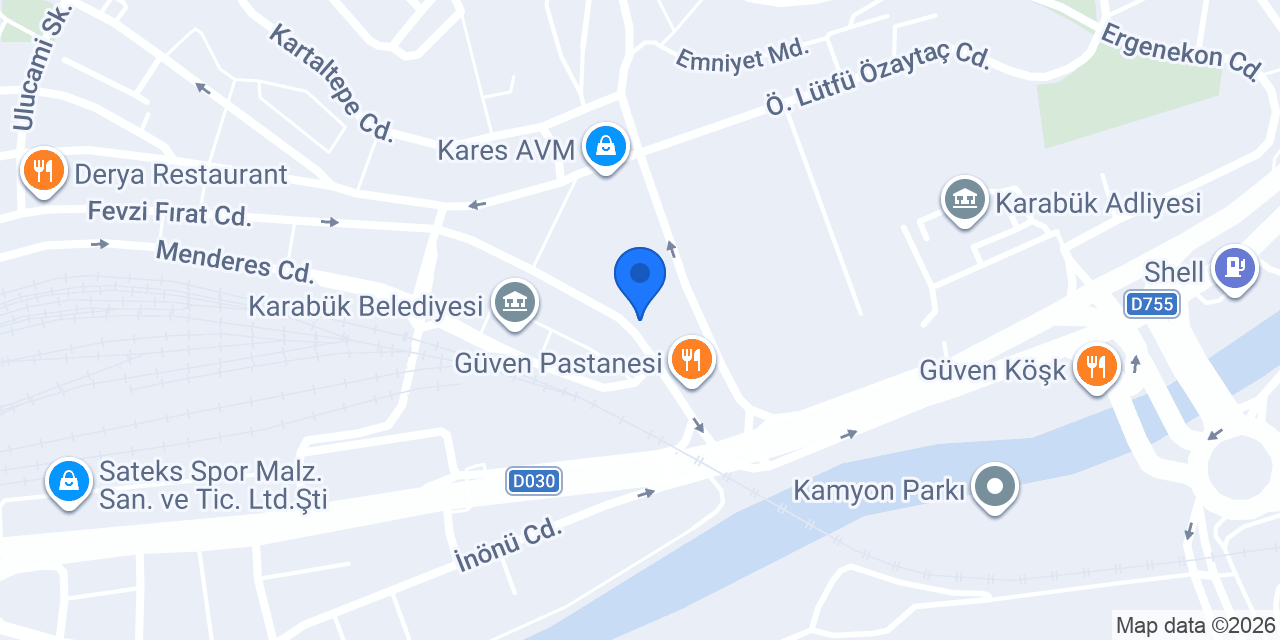 Karabük McDonald's konumu