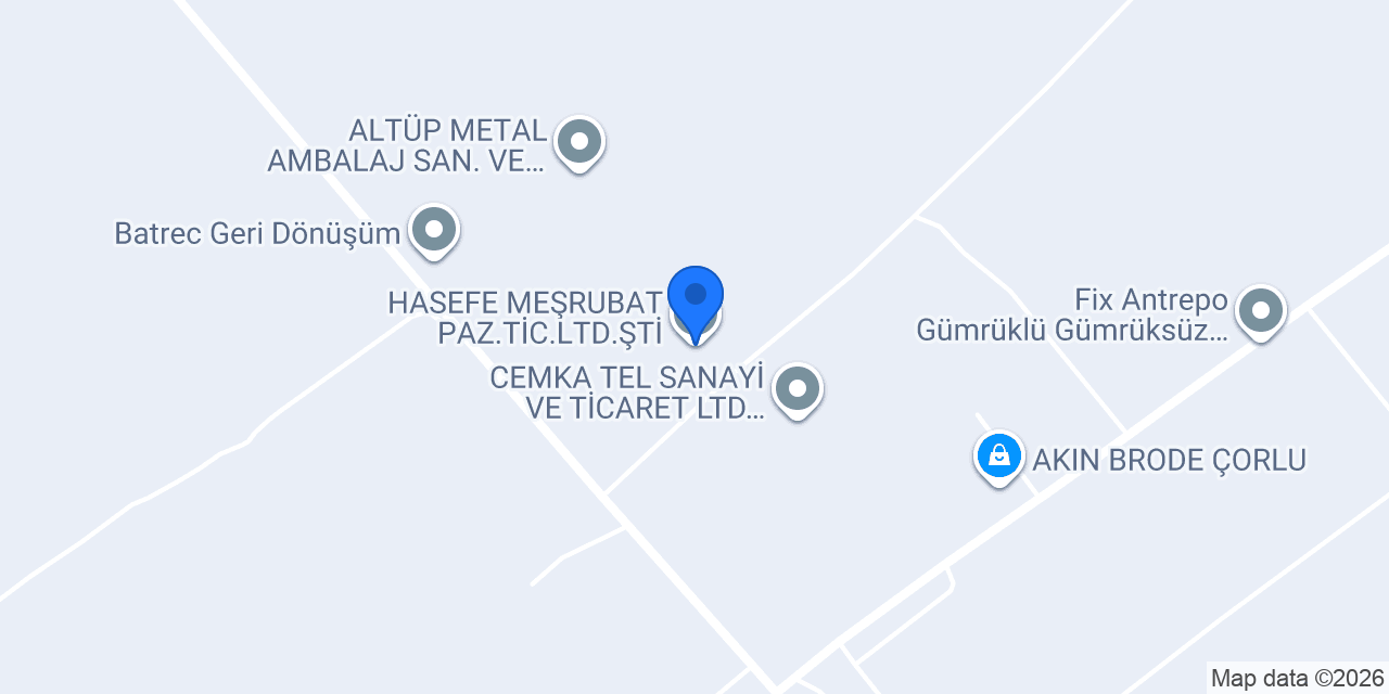 HASEFE MEŞRUBAT PAZ.TİC.LTD.ŞTİ. konumu