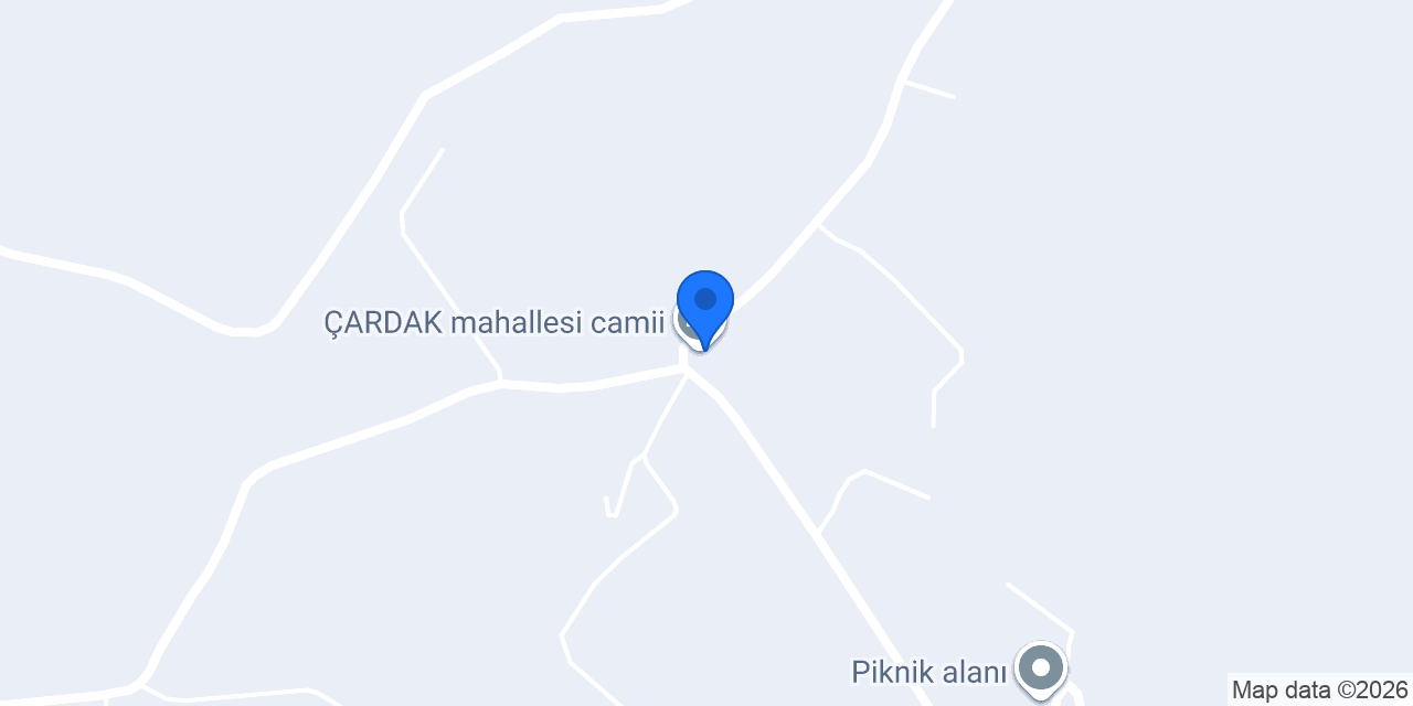 ÇARDAK mahallesi camii konumu